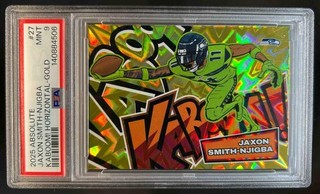 2025 Absolute Jaxon Smith Njigba Kaboom Horizontal Gold #/10 Seahawks PSA 9