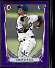 MICHAEL FELIZ 2014 BOWMAN DRAFT PICKS & PROSPECTS PURPLE RC HOUSTON ASTROS #BP45