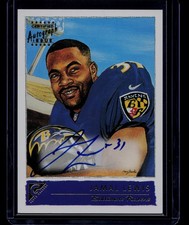 2001 Topps Gallery #JL Jamal Lewis On-Card Autographs BAL Ravens