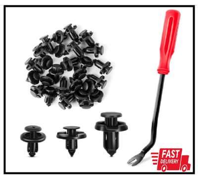 #ad 100PCS Push Type Retainer Clips for Subaru Bumper Engine Cover Fastener Remover $14.60