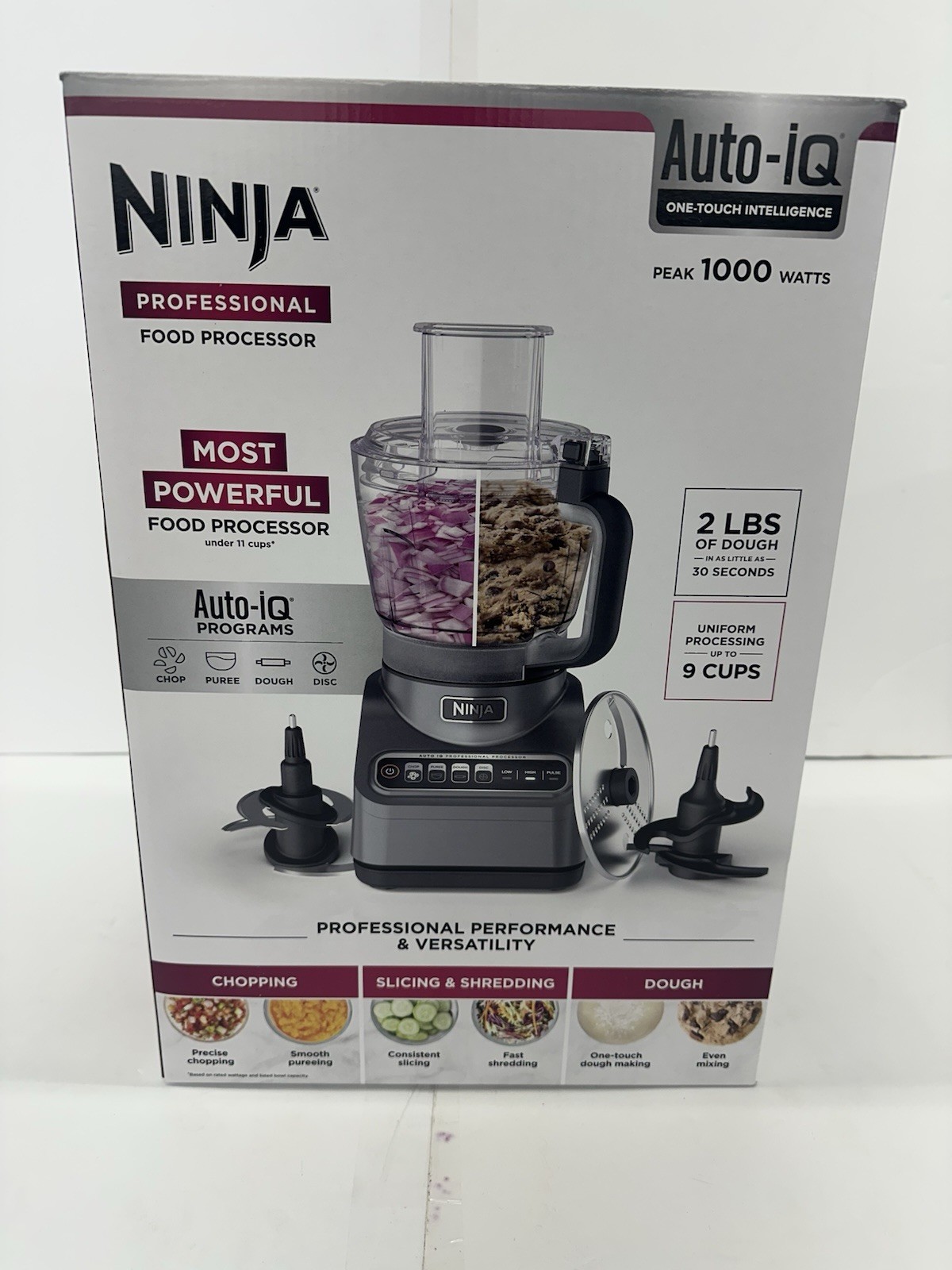 Ninja Professional Food Processor 1000 Peak Watts 9-Cup Auto