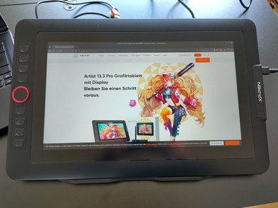 XP-Pen Artist 13.3 Pro Grafiktablet, 13,3'' Display, Zeichentablett, Schwarz
