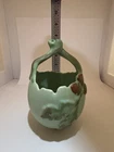 Vintage Weller Blossom Basket Vase