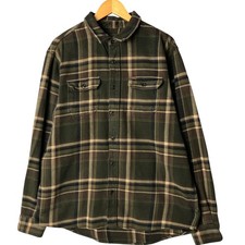 Used Orvis long-sleeved flannel check shirt men's size XL equivalent