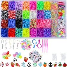 2500 Rubber Band Bracelet Kit, Loom Bracelet Making Kit for Kids Gift Girls