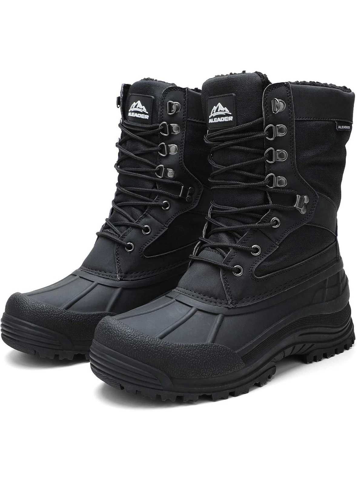 Aleader Men’s Black Snow Boots Size 9 Waterproof, Thinsulate, Winter, Insulated
Opens in a new windo