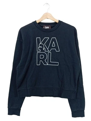 KARL LAGERFELD Sweatshirt Dames Sweat T EU 42 noir style décontracté - Photo 1/4