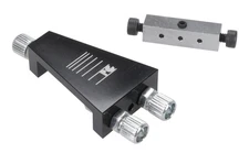 Porkchop BMX Porkvert bicycle gyro upper brake cable splitter - BLACK ANODIZED