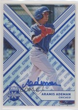 2018 Panini Elite Extra Edition Aspirations Blue 5/50 Aramis Ademan #93 Auto a6i