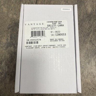 Vantage SR11TE-LWNA	Scenepoint Relay STN-Easytouch II 1-G 1-B White