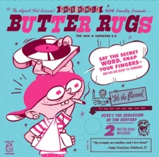 BUTTER RUGS 7" White NEW 7" SLIPMATS (PAIR) Thud Rumble Dj Q-Bert D-Styles Donu