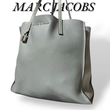 Marc Jacobs Tote Bag Dark Gray Leather Authentic Excellent Condition