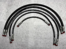 fits FISHER XV2 Snowplow HYDRAULIC HOSE SET (5) Heavy Duty flexible R16 UPGRADE