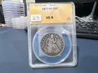 1877-CC Seated Liberty Half Dollar ANACS VG 8 (ABE)