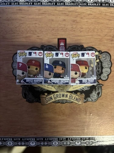Ohtani Trout Harper Mini Funko Pops Lot of 3. Superbox Exclusives MVPs
