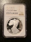 2021-W $1 American Silver Eagle 1oz .999 NGC PF 70 Ultra Cameo Type 2 Landing