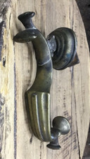 LARGE 8" ANTIQUE c.1887 VICTORIAN BRONZE DOCTORS DOORKNOCKER