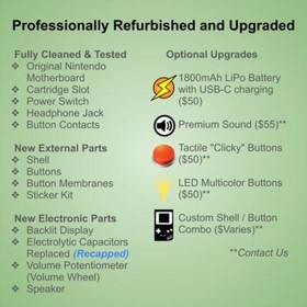 Game Boy Color FunnyPlaying Q5 2.0 XL IPS Console Backlit LCD Screen GBC Gameboy