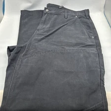 Harley Davidson Mechanic Woven Carpenter Pants Mens Size 40x34 Black 96000-23VM