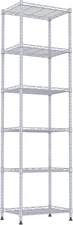 REGILLER 6 Wire Shelving Steel Storage Rack Adjustable Unit Shelves for Laundry 