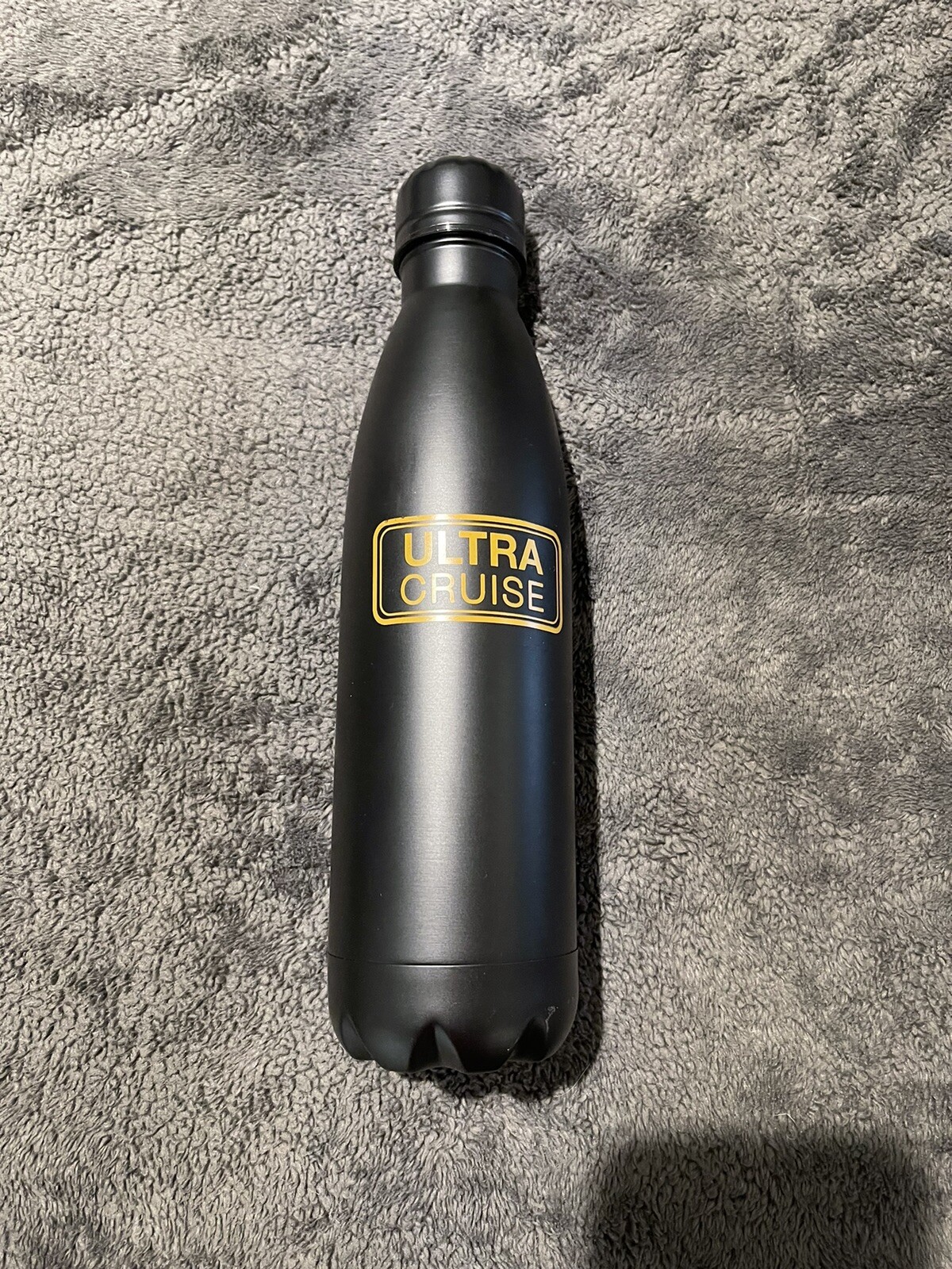 Carnival Cruise Players Club ULTRA Cruises Insulated Water Bottle Black & Gold