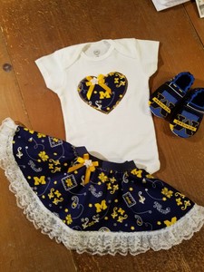 baby girl michigan wolverines clothes