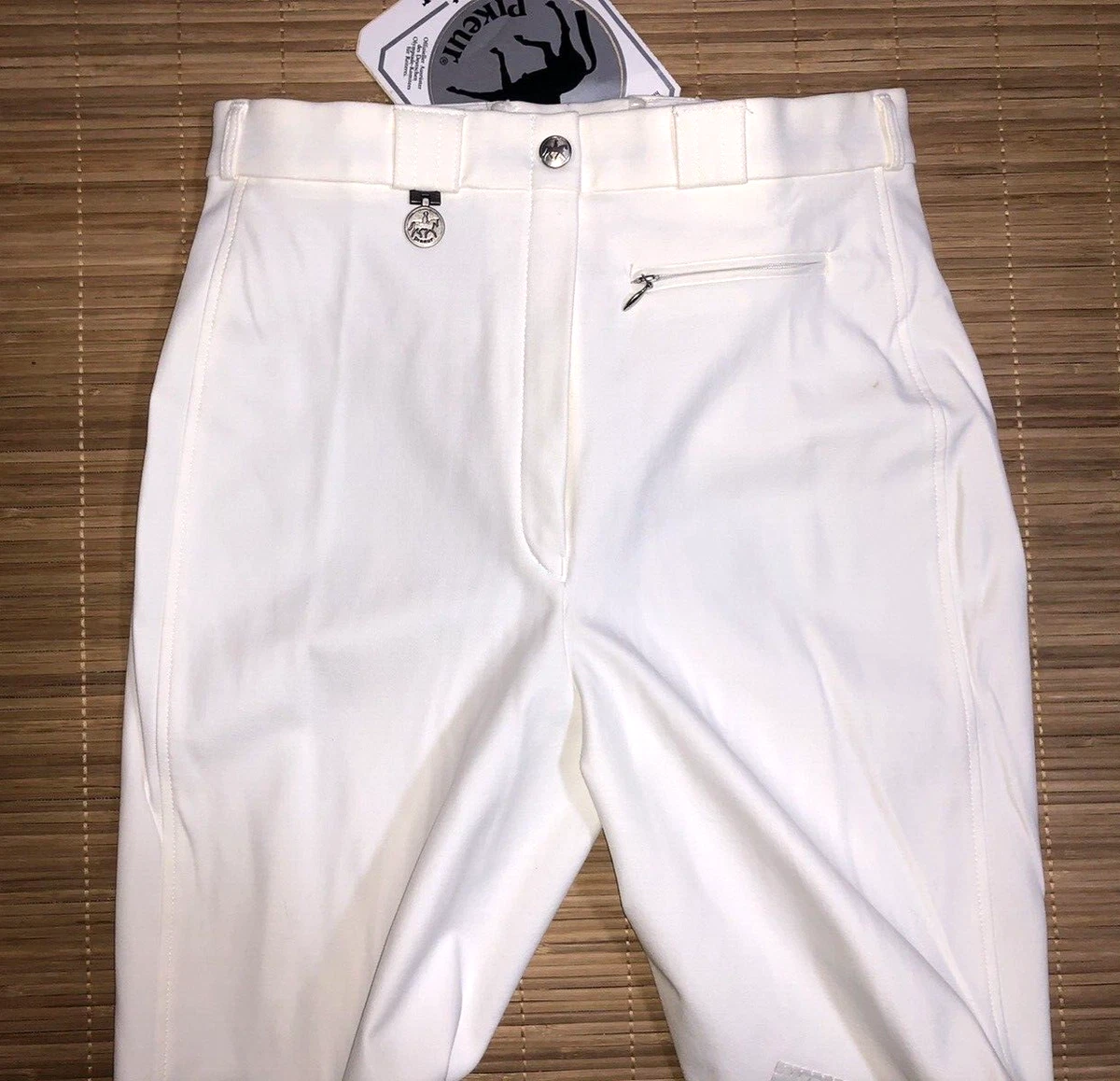 PIKEUR PRINCESSE Turnierreithose Damen Kniebesatz weiss 80 40 44 SCHOELLER 119€