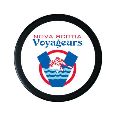 AHL 1969 Nova Scotia Voyageurs Souvenir Hockey Puck New