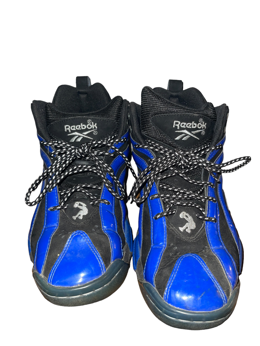 Reebok Shoes Mens 6 Womens 7.5 Shaqnosis OG Black Blue Shaq‎ Attaq Sneakers Reebok Shaq Attaq OG Black Blue White HR0499 Men main image 3