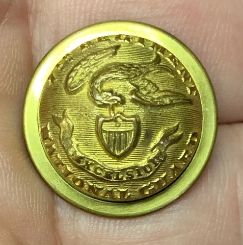 New York 7th Regiment National Guard Staff Coat Button
