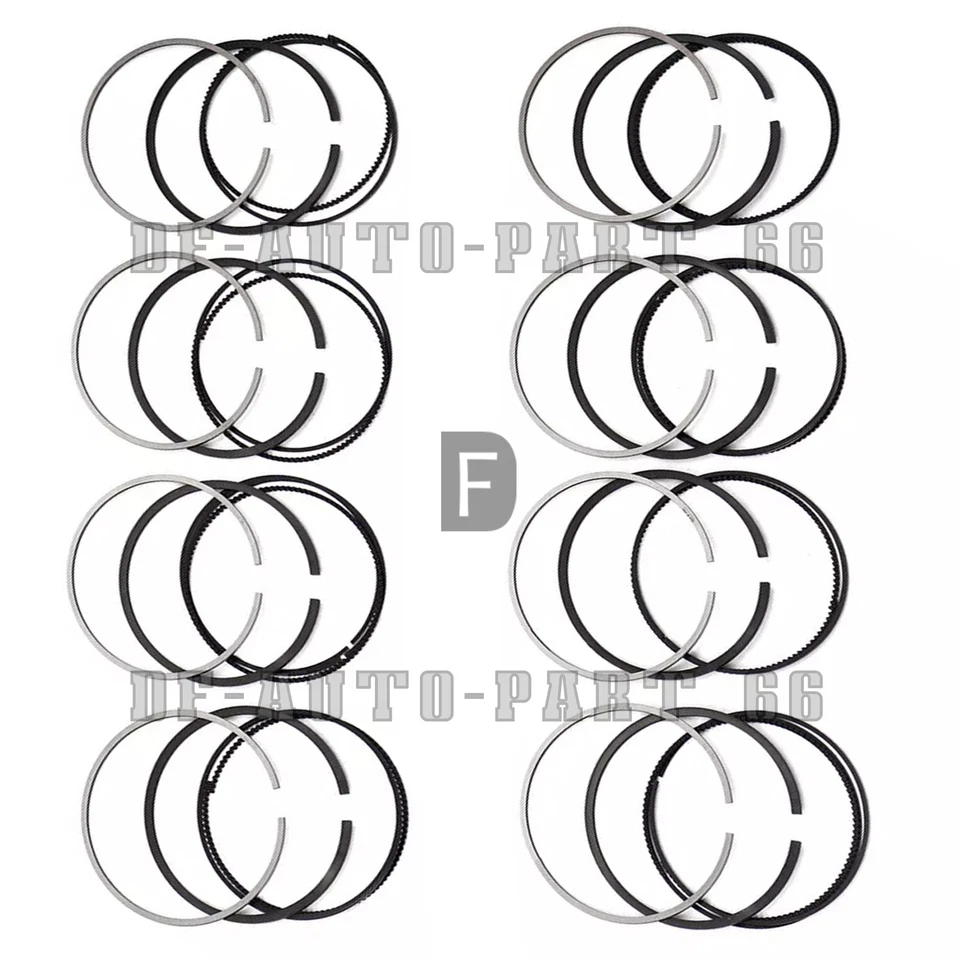 Conjunto de anéis de pistão 8 peças para BMW E63 E64 E53 E70 E60 550i 650i 750i X5 N62B48 4.8L - Imagem 3 de 3