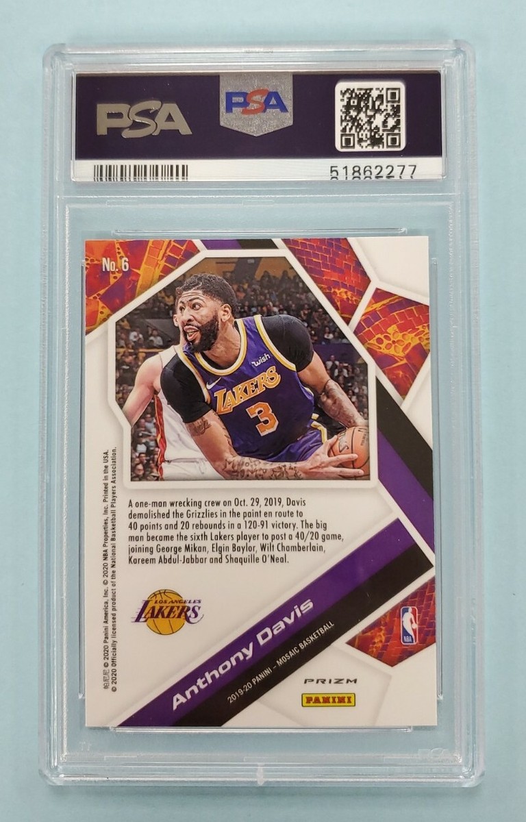 その他 2019 PANINI NBA ANTHONY DAVIS PSA10 2019/20 Panini Mosaic Anthony Davis Green Prizm Will to Win