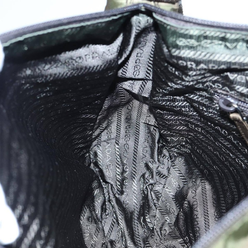 PRADA Shoulder Bag Nylon Brown Auth 85135 eBay