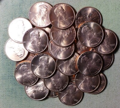 Errors : Lot 29 Errors Lincoln Cent 1995 Small Broadstruck IREC2370