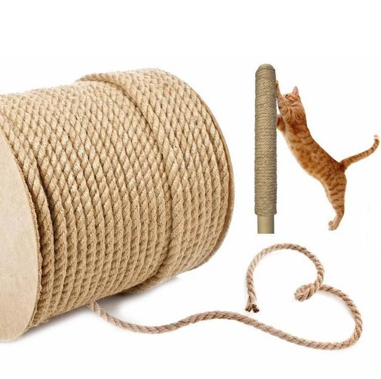 Sisalseil Kratzbaumseil Kratzbäume Natur Tau Sisal Seil Schnur Stärken 6mm-20mm