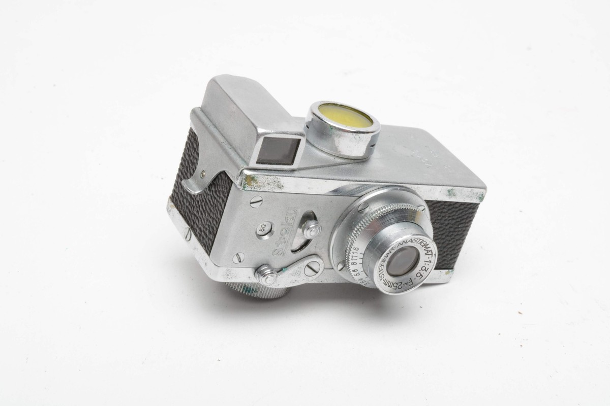千早 SteKy 16mmフィルムカメラ 木製ケース付き Stecky Model II 16mm camera w/case & filter, works!, clean | eBay