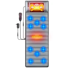 Full Body Electric Heating Pad Massager Mat Shiatsu Neck Massager  US