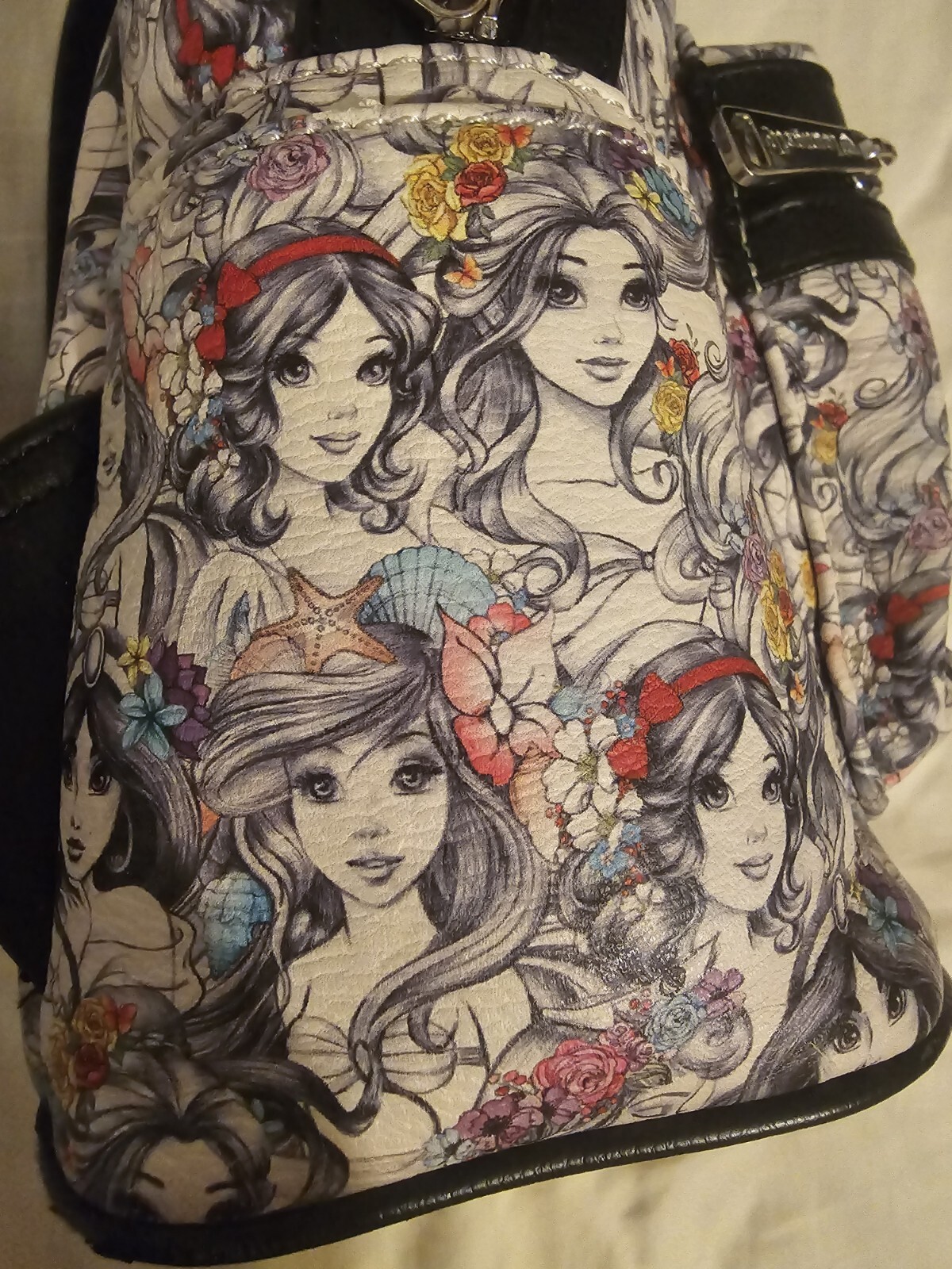 Rare Disney Loungefly Princesses Sketch Mini Backpack - HTF image 5