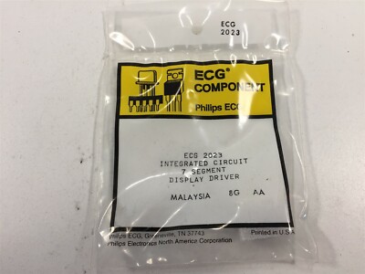(11) ECG2023 Integrated Circuit High Current 7 Segment Display Driver -Lot of 11