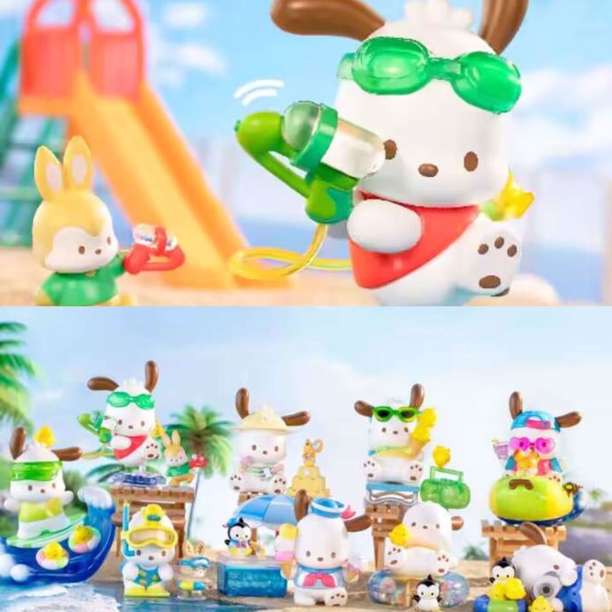 TOPTOY Sanrio Pochacco Holiday Beach Series Confirmed Blind Box