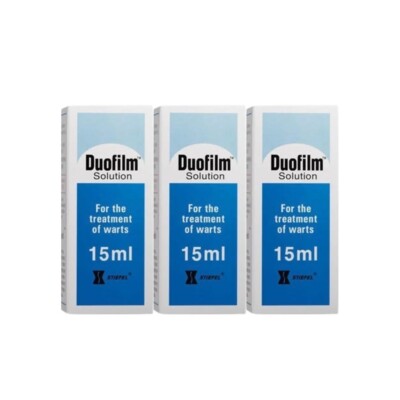 4 Box Duofilm 15ml Treatment of Warts Corns Calluses Salicylic Acid & Lactic