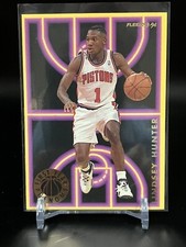 1993-94 Fleer Lindsey Hunter First Year Phenoms Insert Card #3 Detroit Pistons