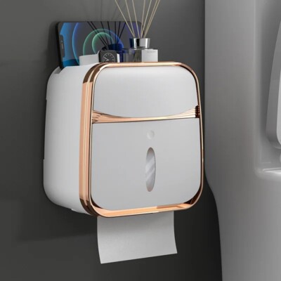 Badezimmer Toilettenpapierhalter Wandmontage Seidenpapier Spender Box doppellagig