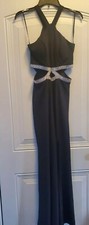 Speechless black/rhinestone cutwaist maxi gown jr.5
