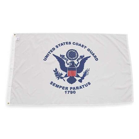 AGAS Coast Guard Flag 3x5 Ft - Printed Single Sided 200D