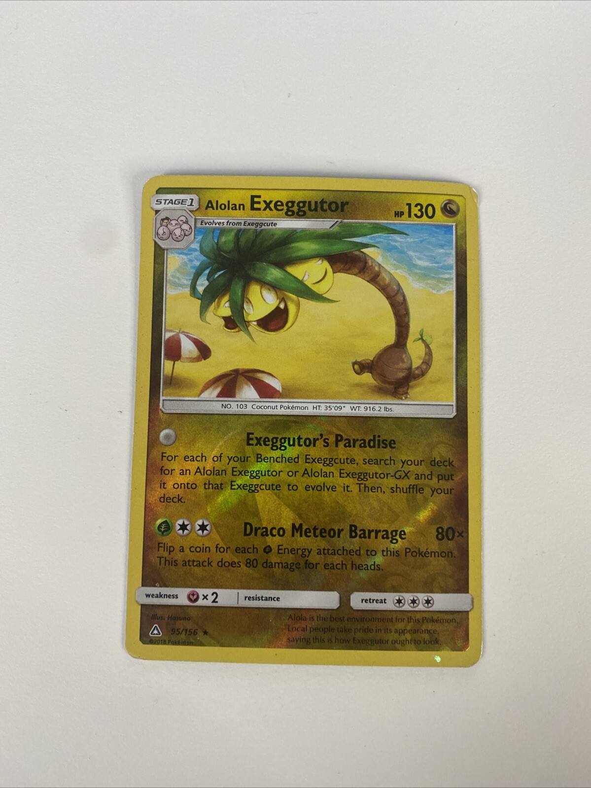 Alolan Exeggutor 95/156 Sm-Ultra Prism Reverse Holo