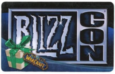 BLIZZCON 2008 World Of Warcraft POLAR BEAR LOOT CARD Big Blizzard Bear MOUNT NEW
