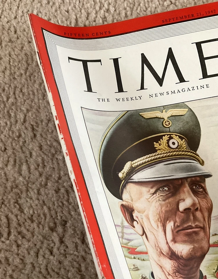 Time Magazine from September 21, 1942 General Field Marshal Fedor Von Bock - Image 2 of 3