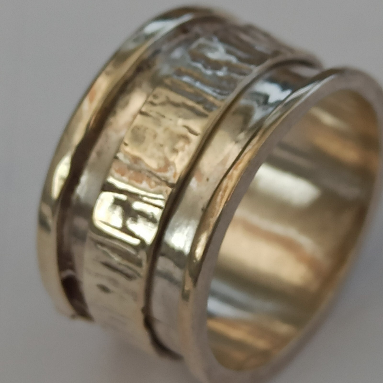 Silver Spinner Ring Handmade Artisan 925 Band Mod… - image 21