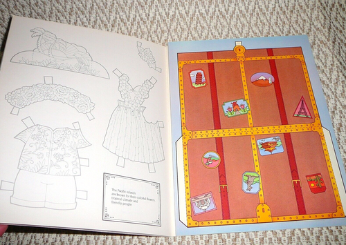 Travels with the Happy Bears Panda Koala Vintage Paper Doll Educational World - Picture 3 of 9